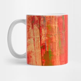 An abstract in vivid shades of soft red. Mug